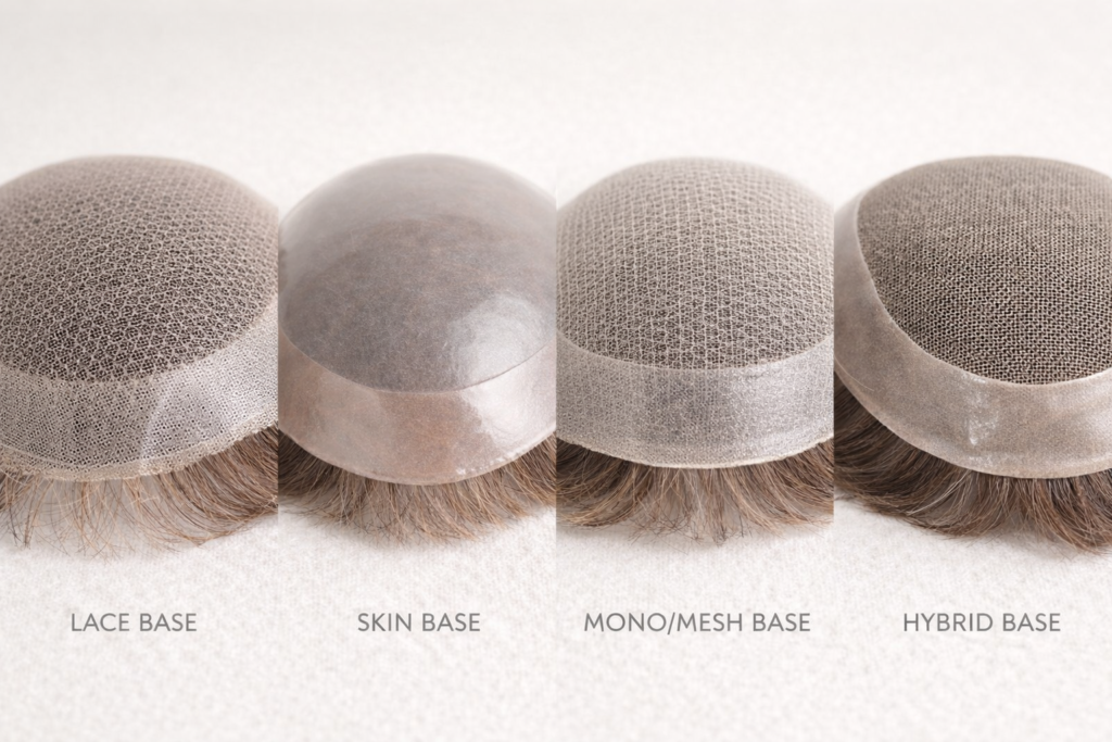 Comparing various types of hair system base